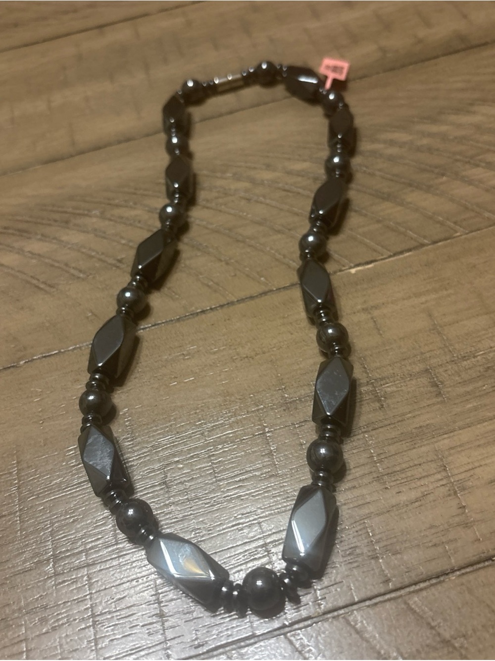 Elegant style Hematite Bead Necklace - Black magnetic